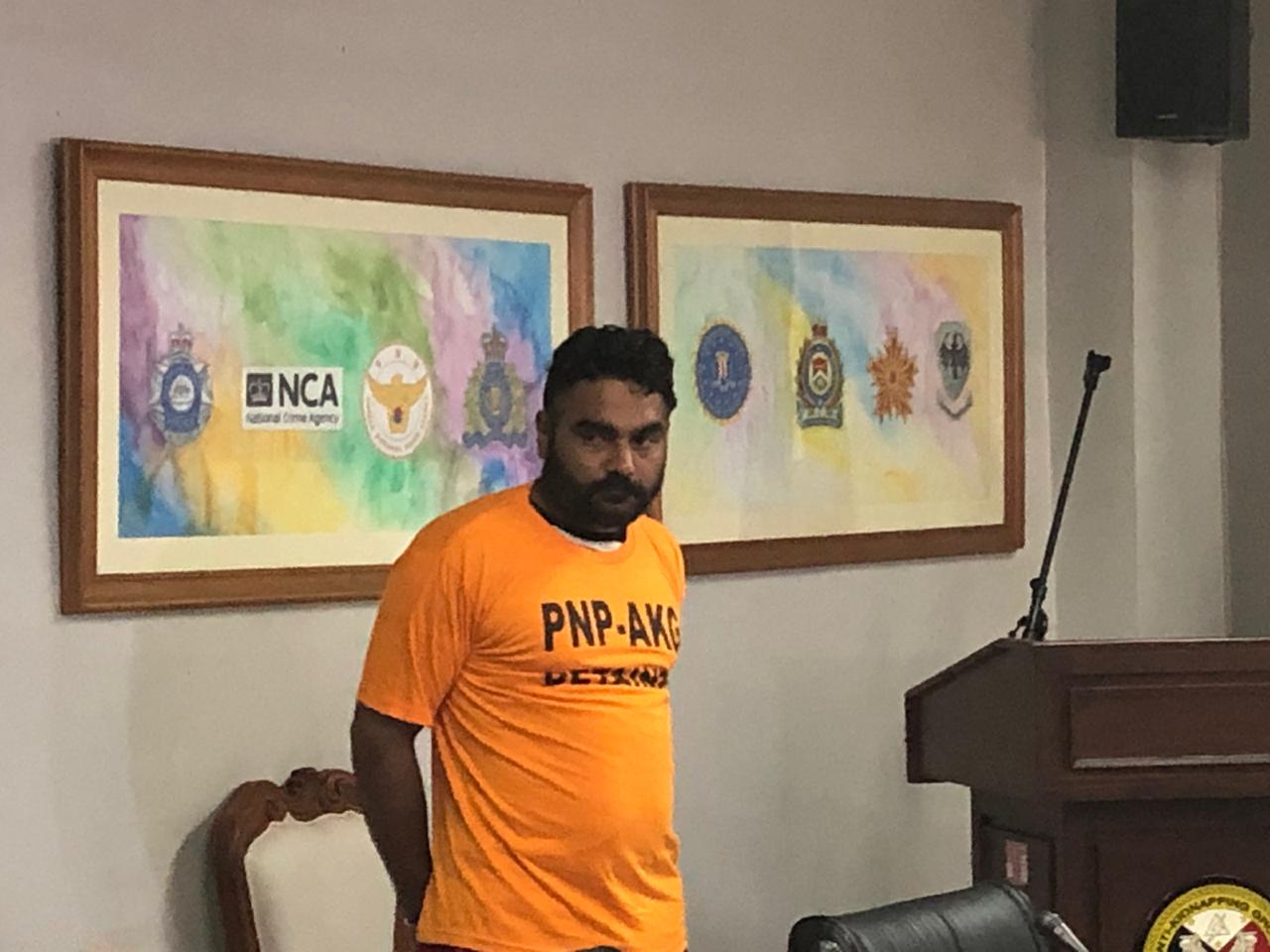 PNP-AKG nabs Indian national tagged in notorious kidnap-for-ransom group. /Consuelo Marquez, INQUIRER.net
