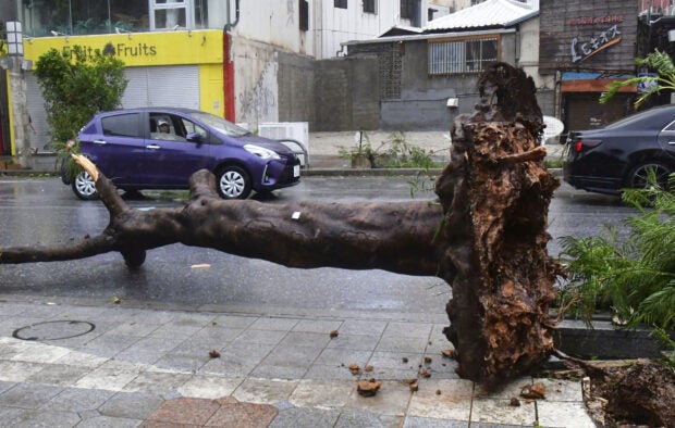 Typhoon Khanun in Taiwan